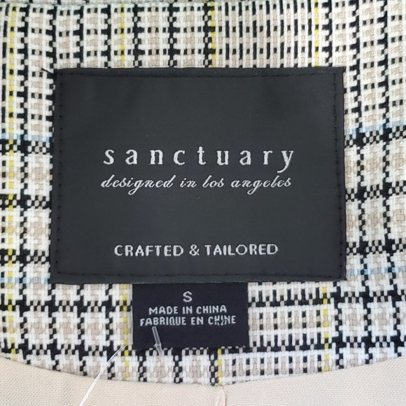 Sanctuary Modern Plaid Lonny Vest Preppy Career Light Academia NEW NWT Size S - Picture 10 of 13
